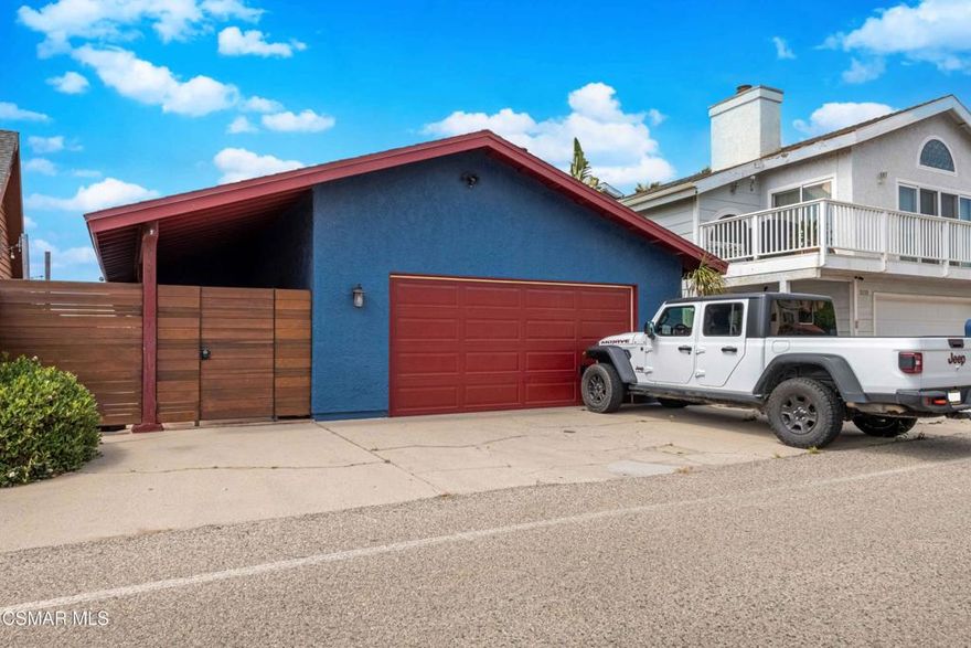 Welcome to coastal living at its finest! Nestled in the highly desirable Oxnard Shores community, this charming 3-bedroom, 2-bathroom home offers 1,495 sq ft of comfortable living just moments from the sand.Step inside to discover a beautiful kitchen featuring sleek stainless steel appliances--perfect for entertaining guests or enjoying a quiet night in. The living room exudes warmth and character with vaulted wood-beamed ceilings and afloor-to-ceiling walk-around brick fireplace that serves as the heart of the home. The cozy backyard is your own serene retreat, complete with a wood deck, low-maintenance landscaping, and private gate access to a walking path--ideal for morning strolls or sunset walks to the beach. Whether you're looking for a full-time residence or a weekend escape, this beach-close gem combines charm, convenience, and the laid-back lifestyle Oxnard Shores is known for.