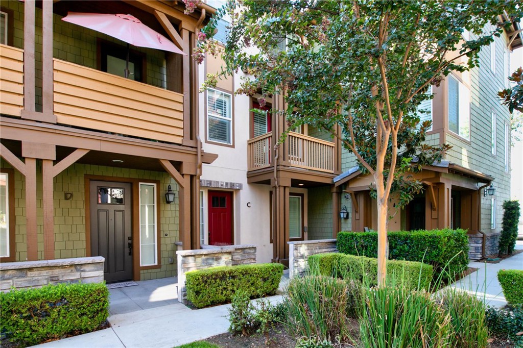 Built in 2015, this safe-gated community is centrally located close to public transportation, schools, parks, shops, restaurants, and the AMC movie theatre. This unit is set back in the rear of the community offering more peace and quiet. The unit is one of the larger ones in the community at 1700 sqft. with 3 bedrooms and 4 full bathrooms. Each bedroom offers its own bathroom making it all suites. There is a bottom floor bedroom with a full bathroom that can be used as a guest room, or for a parent/grandparent who prefer not to take multiple trips upstairs. The home shows well with an open floor plan and a sizable kitchen island to host gatherings. This home features wooden cabinetry, quartz countertops, tile and carpet flooring throughout, dual pane windows and shutters, recess lighting, water softener, laundry room, and a stainless steel stove/built-in microwave. The community offers plenty of guest parking spots, and an olympic size swimming pool to enjoy with friends and family. Must see!