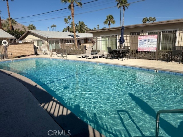 The property is conveniently located across the street from Margaritaville at Vista Chino and Indian Canyon. The property is also located only a few blocks from several schools, and a park and is within close proximity to downtown Palm Springs and all of its amenities.
The property has been renovated both interior and exterior. The renovations include all new exterior painting, exterior foam and stone treatment, all new landscaping, all new lighting, new pool decking, pool furniture, new BBQs in the courtyard, and all new laundry equipment for the laundry rooms.
This unit has updated flooring, new paint, new blinds, new energy-efficient heating, and air conditioning systems, all new appliances, new hardware, and finishes.
