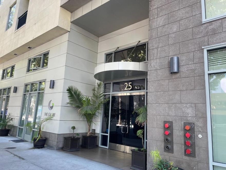 Welcome to this stunning 1-bedroom, 1-bathroom Condo located in the highly desirable city of downtown San Jose. This top floor unit has a lot to offer: open floor plan, lots of natural light, hardwood floors, granite countertops in kitchen & bath, stainless steel appliances, in-home washer/dryer. Air-Conditioned for year-round comfort. 24/7 on-site gym, Parking with one assigned space within a secure garage. Gated community for privacy and security. Owner pays HOA, water, hot water, and trash. Tenant pays electricity and Internet (Comcast/AT&T/DirecTV/Sonic/Sail). Walking distance to VTA, light rail, SJSU and downtown San Jose dining, nightlife,and transportation.WholeFoods/TraderJoes/Target less than 1 mile away. Easy access to highways 280,87,101.