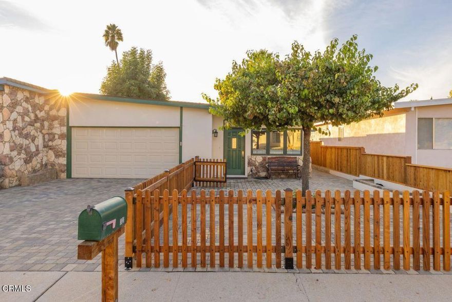 Hidden gem with unexpected views! This move in ready 2 bedroom 1 bath home comes with quality upgrades. Improvements include custom pavers, wooden fence and new exterior and interior paint. Enter to find beautiful wood flooring throughout, gorgeous and multifunctional Pella brand wood windows and doors plus 4 mini-splits to keep temperatures comfortable. Enjoy both front and back yards with sweeping Mountain View's of the Topa Topas and Chiefs Peak.  Take in one of Ojai's famous Pink Moments on the back patio. There's space to tinker in the finished oversized garage with laundry. Only a short distance from town, golfing, restaurants, parks and hiking. This exceptional home is located in a quiet yet accessible area of Ojai. Clean and upgraded with room for personal touches.