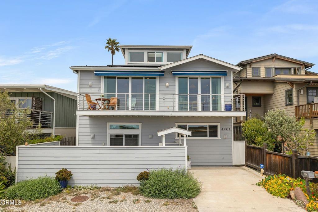 Let us introduce you to 4201 Faria Beach Road in the Faria Beach Colony. Built in 2002, this beach house is the epitome of thoughtful, functional design. Every detail has been curated, from the sleek stainless steel railings and trims to the state-of-the-art solar panel system and hydraulic elevator.This one-back Beach house includes three bedrooms, three baths, and over 2500 square feet with an additional 600-foot bonus room for your art studio or office. The Second floor is the heart of the home - arriving, cooking, eating, and lounging all with a beachfront view. The primary suite is also on the main living level for convenience and simplicity. At the top of the home, the enclosed third floor offers the ultimate vantage point--360-degree views of the ocean and mountains from Ventura to Santa Barbara.The ground floor has everything you need, including a kitchenette, a cozy lounge area, and a private patio. With two large bedrooms, a full bath, and even a surfboard storage room, this floor is as functional as it is convenient.A dialed-in 3-car garage includes epoxy flooring and a backup battery charged with solar. The home sits behind the gates at Faria Beach Colony. Offering privacy and a convenient location, this home is one of just a handful of oceanfront properties available in the area, presenting a rare opportunity to preserve the legacy of a precious piece of California coast.