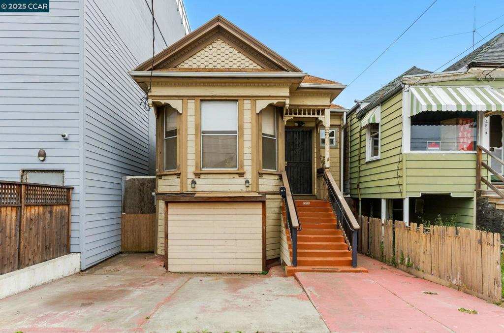 Unlock value in this charming Victorian-style bungalow located in the heart of West Oakland’s opportunity zone. Quietly available off-market, this 3-bedroom, 2-bath home offers an estimated 1,100 sq ft of living space—expanded and reconfigured beyond county records. The versatile layout includes a spacious living room, formal dining area, updated bathrooms, and a bonus room perfect for an office, nursery, or creative studio. Just minutes to Emeryville, Downtown Oakland, BART stations, and Bay Bridge access—ideal for commuters or investors seeking long-term growth in a rapidly appreciating neighborhood. Tax record shows 1 bed/1 bath (723 sq ft), but the actual layout reflects 3 beds/2 baths with 1,100 sq ft. Perfect for a seasoned rehab investor or owner-occupant willing to put in work. Room to add ADU or expand vertically (check with City of Oakland).