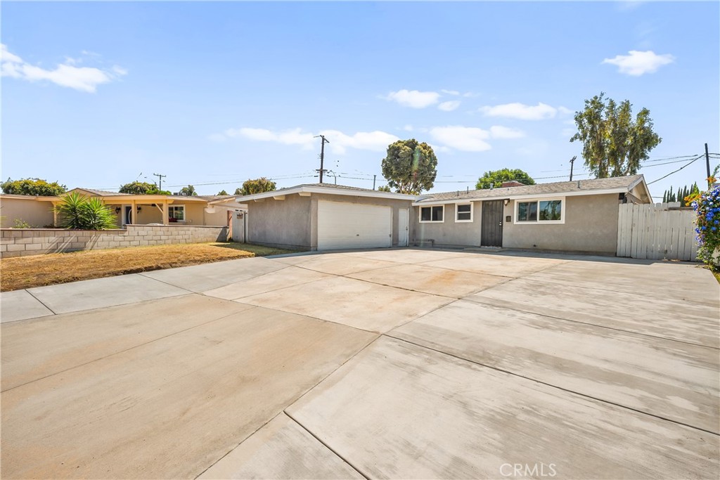 Welcome to this charming single-story 4-bedroom, 2-bathroom home located on a quiet cul-de-sac in La Mirada. Offering 1,144 sq ft of living space on a spacious 7,096 sq ft lot, this home features a cozy living room with a fireplace, a functional kitchen with ample cabinet space, central heating and air, and an attached 2-car garage with laundry hookups. The home offers 4 paid-off solar panels and a water softener system. The private backyard includes block wall fencing and a covered patio perfect for relaxing or entertaining. Conveniently located near parks, shopping, and top-rated schools. This is a trust sale and being sold as-is—don’t miss out on this great opportunity!