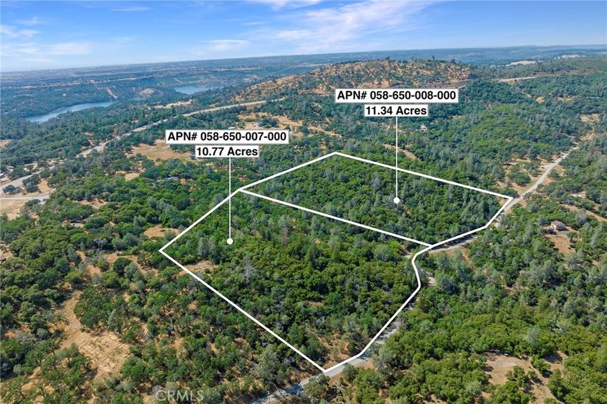NEW PRICE! OWNER FINANCING! 



These 22 acres are serene and feature magnificent oak trees, ancient rock formations, and beautiful vistas! Come take a hike as we have posted trail markers to help you navigate and find a perfect spot to build your dream home! If you prefer independent living, a seasonal creek flows on the property,  and many sunny spots if you choose to go solar. This is an incredible opportunity, to spread out and live a private life!



Deer Peak Lake Estates is conveniently situated near Route 70, making it easy to reach Chico in just 30 minutes, Oroville in 17 minutes, and downtown Paradise in 20 minutes. AND the commute down scenic Route 70 is beautiful!"