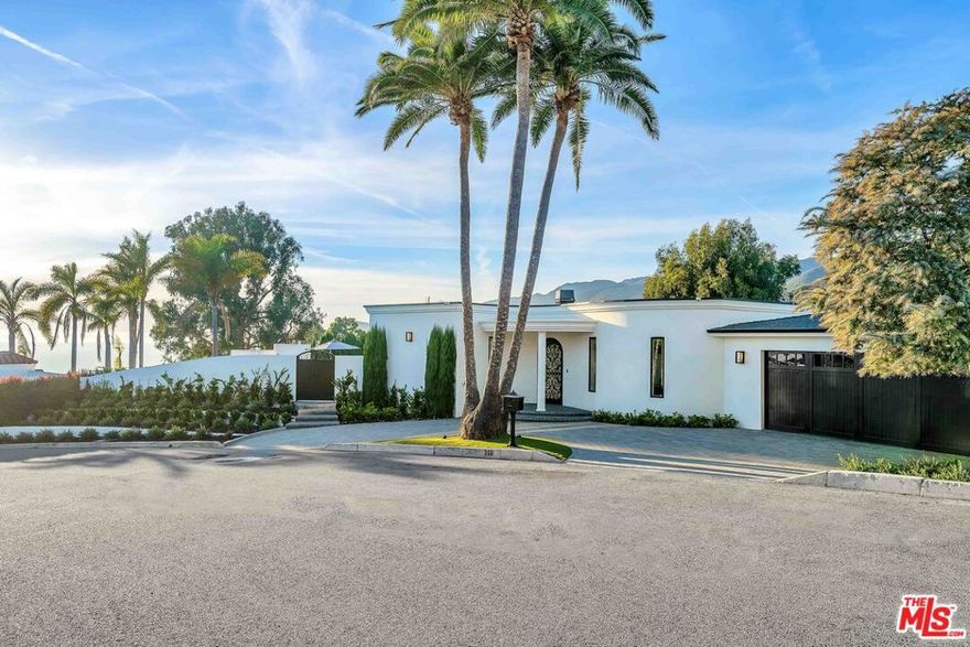 Quiet enclave in the palisades with ocean breezes and mountain views in the desirable Castellammare neighborhood. This completely remodeled, stunning resort style home with open floor plan stretches over two lots and over 5000 sqft of living space. Beautiful scenic manicured grounds and expansive decks and terrace create the most desirable setting for indoor-outdoor living.  Equipped with top-of-the-line appliances and center island the chefs kitchen sets the tone for this high end entertainers house. With 5 bedrooms and 5 bathrooms, this home has everything you need for you and your guests. Close proximity to Malibu shops  and beach access.