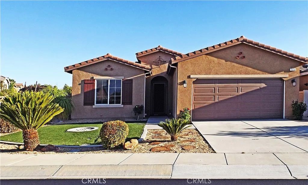Welcome to your dream home in the highly desirable Four Seasons 55+ gated community! This beautifully upgraded residence offers comfort, style, and resort-style living at its finest. Enjoy a cool summer thanks to the solar panels saving you the expense of high summer electrical bills. Featuring two spacious bedrooms, two bathrooms, and a versatile bonus room perfect for a home office or easily convertible into a third bedroom. The home boasts elegant crown molding, plantation shutters, and a combination of wood and tile flooring throughout.
The open-concept kitchen, dining, and living areas are perfect for entertaining, complete with a built-in entertainment hutch. The modern kitchen includes stainless steel appliances, and the home comes equipped with a washer and dryer for your convenience. Renter's insurance required.
Enjoy a vibrant lifestyle with access to exceptional community amenities, including: Clubhouses, Swimming pools, fitness centers, Bistro, Men's and women's salon, pickleball, bocce ball & tennis courts, theater, billiards, hiking trails, dog park, dozens of social clubs and so much more! Ideally located near Morongo Resort & Casino, Cabazon Outlets, Palm Springs and a variety of shopping, dining, medical facilities, entertainment and golf options.
Don't miss this opportunity to live in one of the area's most sought-after active adult communities!