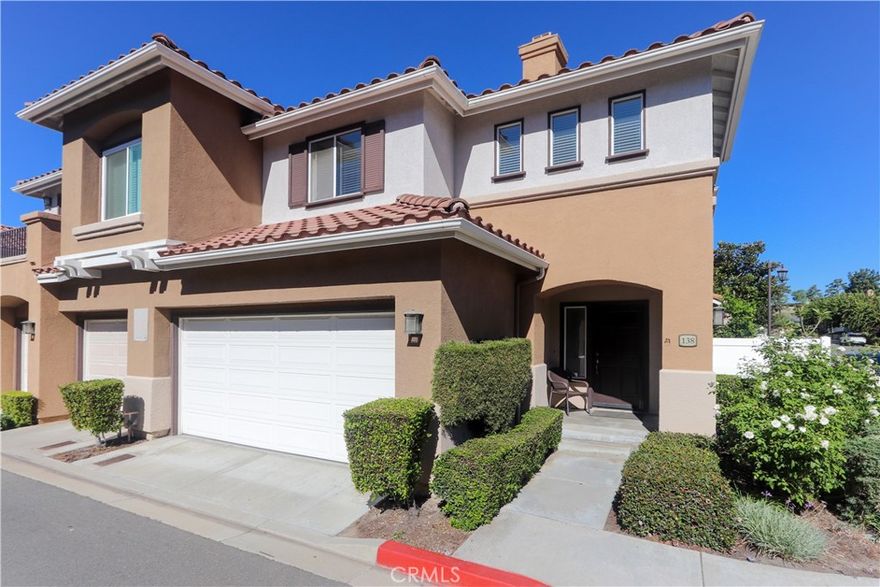 Welcome home to this light and bright 3-bedroom, 2.5-bath townhouse-style condo in the highly desirable California Terrace community off Los Alisos in Mission Viejo! This inviting corner unit offers comfort and convenience with a direct-access 2-car garage and a spacious layout that’s perfect for everyday living. Step inside to soaring cathedral ceilings and beautiful LVP flooring that give the home a warm, modern feel. The main level features a welcoming living room with a cozy fireplace, a dining area ideal for family meals, and a well-appointed kitchen with plenty of counter space and cabinetry. Enjoy your own private patio, perfect for morning coffee or relaxing evenings outdoors. Upstairs, you’ll find three comfortable bedrooms, including a bright primary suite with vaulted ceilings and a private en-suite bath. With fresh interior paint, updated kitchen and bath fixtures, and new ceiling fans, this home is move-in ready and full of charm. Located in a prime spot within the complex with plenty of guest parking nearby, the lucky new tenant will also benefit from Mission Viejo Lake privileges paid by the landlord as well as the amenities of the complex which include a clubhouse, swimming pool and hot tub.
Enjoy the convenient location of this community that is close to 241 toll road, shopping centers with grocery stores, banking, restaurants, gyms, etc; as well as hiking and mountain biking trails!