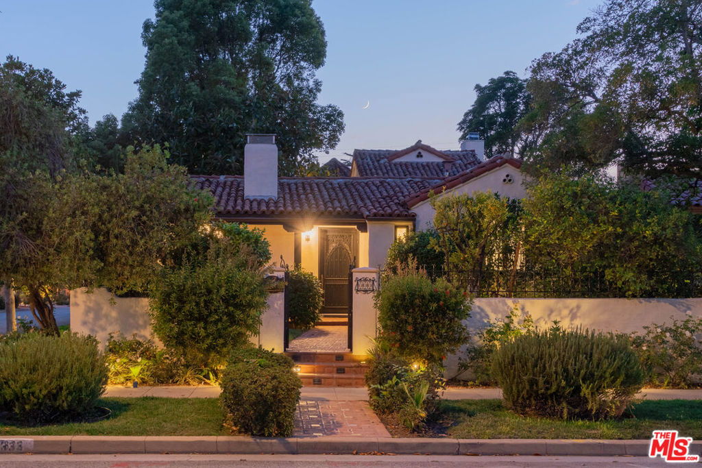 A rare offering - one of the few true Spanish Revival homes in Pasadena's prestigious San Pasqual neighborhood. Gated and surrounded by lush, manicured landscaping, this 4-bedroom and 3-bathroom estate blends timeless architectural character with refined modern updates, creating a luxurious yet comfortable retreat. Home features a stunning chef's kitchen with new Dacor appliances, quartz countertops, an oversized island, custom cabinetry, and Italian flooring and wall tile. Teak hardwood floors flow through the main living spaces, while original design details like a hand-carved Mahogany front door and dramatic beamed ceilings in the living room preserve it's historic charm. Upstairs, the spacious primary bedroom offers peaceful views of the San Gabriel Mountains, along with a private balcony perfect for morning coffee or evening unwinding. Recent upgrades include a new roof, all bathrooms stylishly updated, recently updated plumbing and electrical with a new panel, two new tankless water heaters, all-new Veracity by Marvin windows with a 20-year warranty, fresh interior and exterior paint, and two brand-new split-system A/C units making the home feel nearly new. A rare blend of architectural charm and modern comfort in one of Pasadena's most walkable and desirable enclaves.