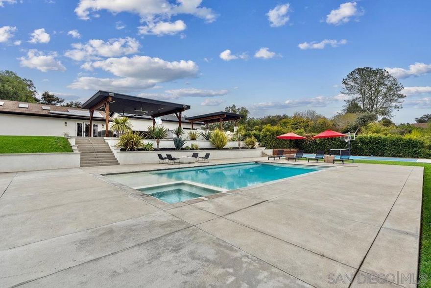 This Wont Last! Overlooking more than 784 acres of protected natural beauty, this expansive single-level gated estate offers 2.5 fully usable acres, 6-bedrooms, 5-1/2 baths and spans approximately 4,100 sq. ft. The home has undergone a comprehensive remodel that sets a new standard for luxury living. Formal living and dining areas flow seamlessly into a state of the art kitchen featuring an oversized island, European appliances, and a hideaway coffee and smoothie station.  The resort pool, 2 Bedroom Guest House & Pickleball court, check all the boxes.  The primary suite is a serene retreat, offering picturesque views, outdoor access, and an exquisitely designed closet built for both luxury and function. Every inch of this estate reflects meticulous craftsmanship. The newly built oversized garage was designed for 3 car spaces with headroom for racks adding space for up to 6 cars. Current garage configuration offers a professional athlete's gym and infrared sauna. The detached 2 Bedroom guest house with its own private address offers exceptional flexibility for visitors or extended family. Outside, the property features a pickleball court, resort style pool, fire pit, and outdoor kitchen with dining and entertaining areas. This is the perfect private family compound, with no detail overlooked and every amenity thoughtfully considered.