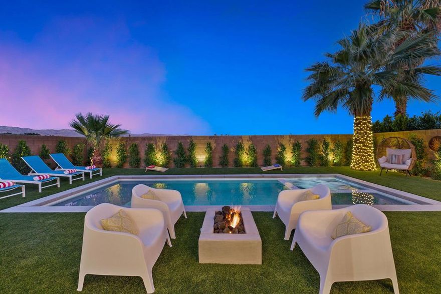 INVESTOR ALERT! This Short-Term Rental is ALREADY an established High Income Producing Property! Get your fully functioning Airbnb property now, before season starts! Located inside the Anastacia community in Indio, this 4 bedroom, 3 bathroom home is FULLY FURNISHED & TURNKEY READY! It is located across the street from Coachella & Stagecoach festival's VIP Parking lot! It is walking distance to the venue, which makes this rental in HIGH DEMAND! It is fully remodeled, inside and out. Beautiful high end large format tile flooring throughout , refinished maple cabinetry, quartz countertops, pebble-tec pool +spa, brand new Carrier 16Seer AC systems, and the list goes on. Cash flow this home for decades to come! Call today for more information to schedule your private showing!
