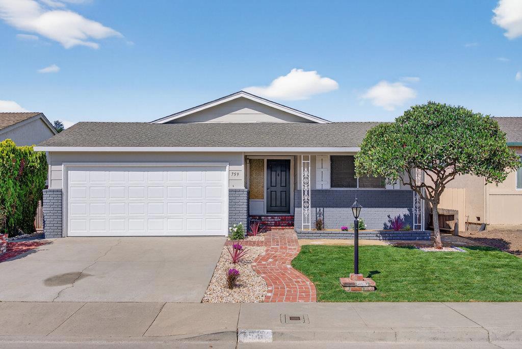 Take a look at this recently updated and charming home in the desirable 55+ Adult Village Community in Watsonville! Offering 1,378 sq ft of comfortable living space, this residence features 2 bedrooms and 2 full bathrooms, including updated baths with stall showers. The kitchen is a culinary delight with a nice layout and equipped with a new electric cooktop, stunning new granite countertops, a dishwasher, new exhaust fan, refrigerator, and a wine refrigerator perfect for all your culinary and entertaining needs. The home boasts a thoughtful layout with a breakfast nook within the kitchen area for easy dining, a separate dining area within the large living room providing versatile dining options for you and your guests. The flooring consists of a combination of fresh new carpet and laminate, complementing the home's warm and inviting ambiance. Stay cozy with the central forced air gas heating, and enjoy the additional amenities such as walk-in closets in both bedrooms and additional slider closets for more storage. Laundry is conveniently located in the attached two car garage. Located in the Pajaro Village HOA, have full access to the clubhouse and community pool for fun Summer days! Don't miss the chance to explore this well-appointed move in ready home in a great location!