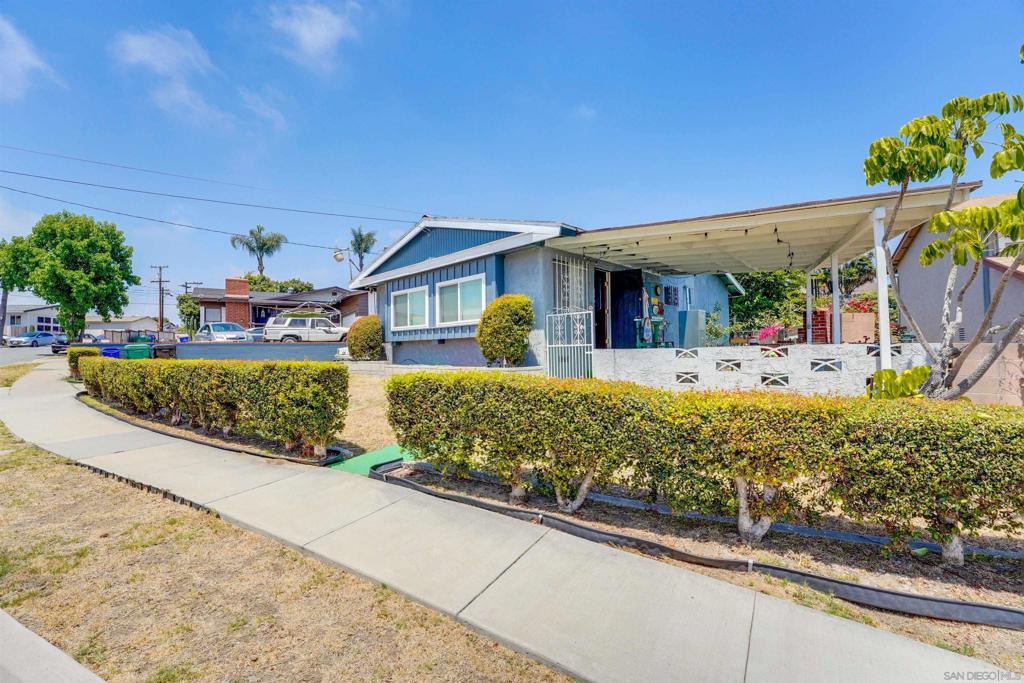 SINGLE LEVEL 1409 SQ FT HOME ON A 6400 SQ FT LOT. This 3 bedroom 1.5 Bathroom + Optional Room with Owned Solar System also Provides a Converted Garage with Private/Dual Entry. TRANQUIL VIEWS OFF PATIO AREA. NEWER WINDOWS AND SOLAR. Located Off REO Drive in a Quaint Pocket of Paradise Hills! Located Minutes to HWY 5/54 and Across the Road from Bonita and Plaza Bonita Mall! Wide Tree Lined Streets.