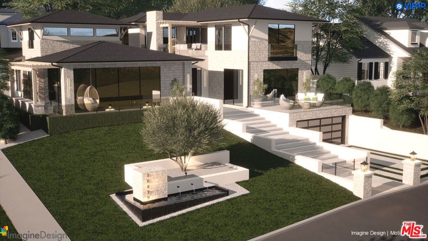 A dazzling, brand new construction on a quarter acre lot south of Ventura Boulevard, this impeccably designed 5 bedroom/6.5 bathroom is luxury living at its finest. This 5,900 square ft home has everything a discerning buyer could want: vast, spacious living spaces; open floor plan, natural light, elegant landscaping, enormous backyard that includes a sparkling swimming pool and spa. The chef's kitchen offers top-of-the-line appliances and an abundance of space for entertaining. In addition to the elegant bedrooms and bathrooms, there is also a state-of-the-art theater, great room, living room, office and elevator to visit each floor with convenient ease. A certified Smart Home that offers all the latest in technological advancements, this isn't just a magnificent estate but a true architectural achievement.