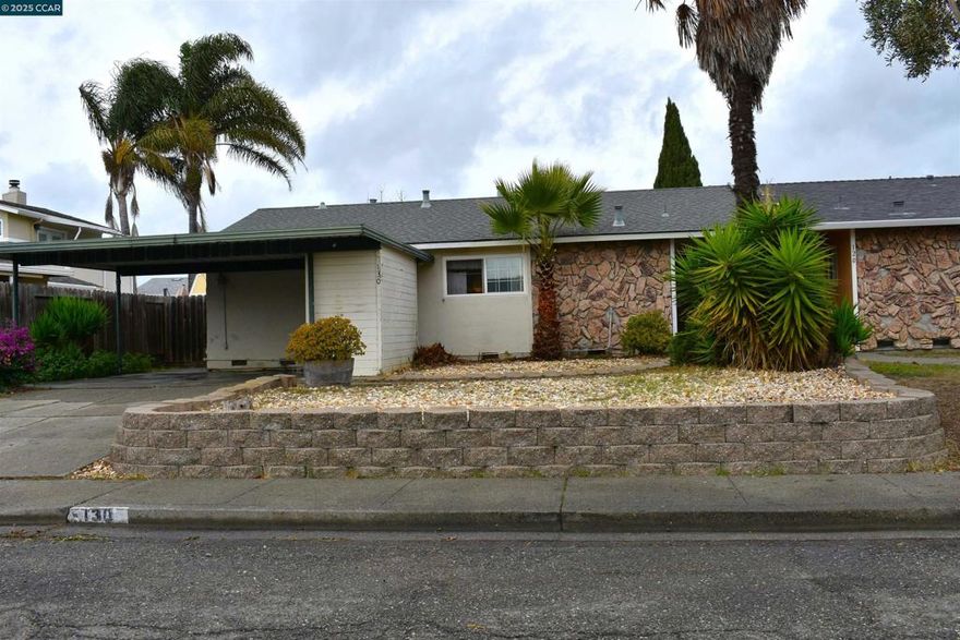 Price Improvement!! Hidden Gem with Limitless Potential in River Meadows. Welcome to an incredible opportunity to own a single-story duet located on a cul-de-sac in one of Vallejo's desirable neighborhoods. A place where kids can ride their bikes and families can foster that perfect sense of community. This charming 3-bedroom, 2-bath attached single-family home is a cosmetic fixer just waiting to be refreshed with your personal touch. Beautiful, relaxing backyard with mature fruit trees and perfectly located, this is your chance to bring your creative vision to life and customize every detail to your taste, adding equity and making this home uniquely yours. Convenience is key so enjoy easy freeway access making your daily commute a breeze. Seller reports, termite, home, sewer and roof (roof is only 7 years old) are available for a smooth transaction. The seller is willing to entertain a closing cost credit to help start your renovation journey. Do not miss this chance to transform this well-located property into the home of your dreams.