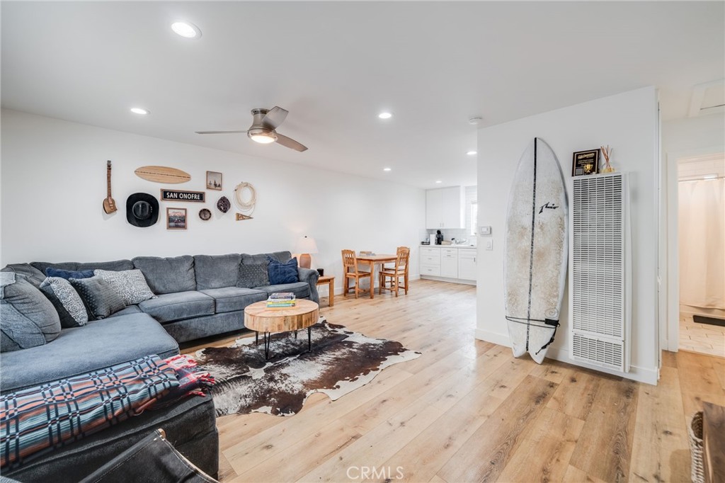 Welcome to this charming 1960s Bungalow-Style Duplex in heart of San Clemente. Located just moments from San Clemente’s world-famous beaches and the vibrant downtown area of Del Mar, this duplex presents an incredible opportunity for investors or owner-occupants seeking high walk score and coastal living at its finest.
Nestled in the heart of San Clemente, 129 Avenida Rosa is a beautifully updated 1960s bungalow-style duplex that perfectly blends timeless charm with modern convenience. This exceptional property features two 2-bedroom, 1-bath units, each spanning 890 square feet and offering a light-filled, inviting atmosphere.
Unit A has been thoughtfully updated with corian countertops in the kitchen and bath, stainless steel appliances, high-performance vinyl floors, and custom cabinetry. Both units offer seamlessly open and spacious living areas and have been updated with new windows throughout, inviting ample natural light. Unit A's full bathroom showcases elegant custom tilework and new corian countertops.
Adding to the property's appeal, each unit has a private side yard patio, perfect for outdoor dining, relaxation, or entertaining. Both units feature private storage and laundry rooms, along with two dedicated carport spaces per unit (four total), providing ample parking.