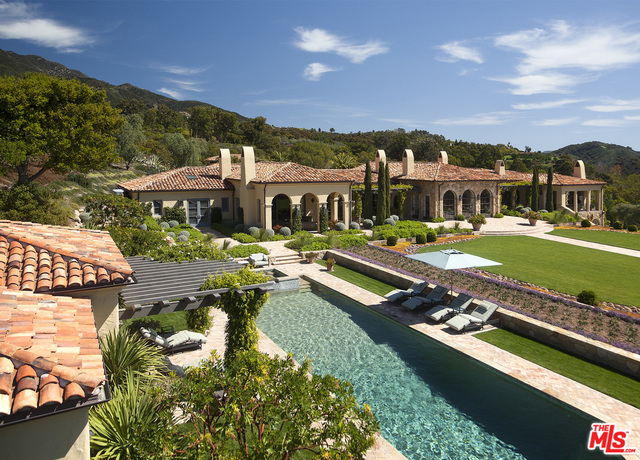 Situated on a stunning, combined 10-acre estate, with striking views of the idyllic Santa Barbara coastline, this 13,932 SF property boasts 5 bedrooms, 6 full bathrooms, 4 half bathrooms, full pool & spa with cabana, terraced gardens, & colonnaded courtyards. These extraordinary grounds also feature a magnificent tennis court, a brilliant, verdant grass lawn embedded with beautifully manicured gardens, & breathtaking panoramic views of the iconic Pacific Ocean. With a picturesque, gated motor court paved with cobblestone, this property also includes a 2-bed, 2-bath guest house with a full kitchen & living area. Infused with distinctive style and the classic arches, red-tile roof, and wood-beam ceilings characteristic of the region's Spanish revivalist architecture, this home offers a perfect blend of luxury with comfort, space with privacy, & sophistication with elegance. A rarity that is both timeless and elegant, this property is the epitome of Montecito living-truly world class.