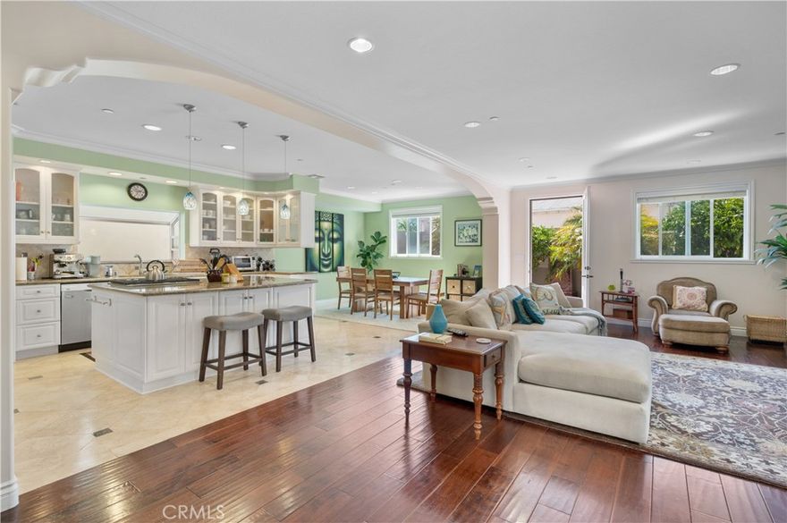 Spacious 4-Bedroom Townhome Near the Beach and Redondo Pier



Custom-built townhome offering approximately 2,580 square feet of living space, featuring 4 bedrooms and 3 bathrooms. Built in 2009 and located in a tree-lined South Redondo Beach neighborhood, this home is within walking distance to local beaches, Redondo Pier, and schools.



The main level includes an open floor plan with a living room and fireplace, dining area, and kitchen equipped with a large center island, granite countertops, stainless steel appliances, and custom cabinetry. The private rear yard is fully paved for low-maintenance outdoor use.



All bedrooms and the laundry room are located on the upper level. Interior features include hardwood, travertine, and carpet flooring, vaulted ceilings, and recessed lighting.



Additional amenities: central heating, tankless water heater, central vacuum system, Cat 5 wiring, intercom, security system, fire sprinklers, and rough-in for air conditioning.