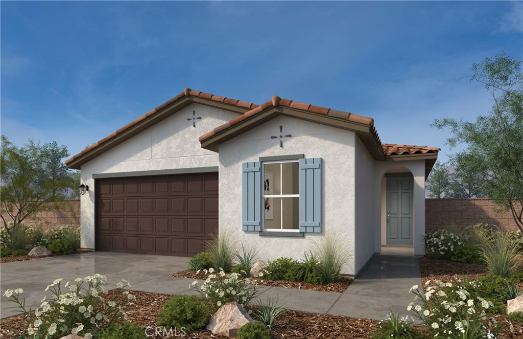 Beautiful Lenox community Single Family Home Single Story 3-4 beds 2 baths 9ft ceilings, granite countertops, sprawling open floorplan, kitchen island, 6" backsplash, recessed lighting, dual-sink vanity in primary bath, opportunity to personalize with upgrade options, planned 17 acre sports park, No HOA, short drive to freeway, close to schools, shopping centers, grocery stores, & Metrolink rail service.(w/den to bedroom conversion option)
Photo is a rendering of the model. Buyer can purchase or lease the solar!