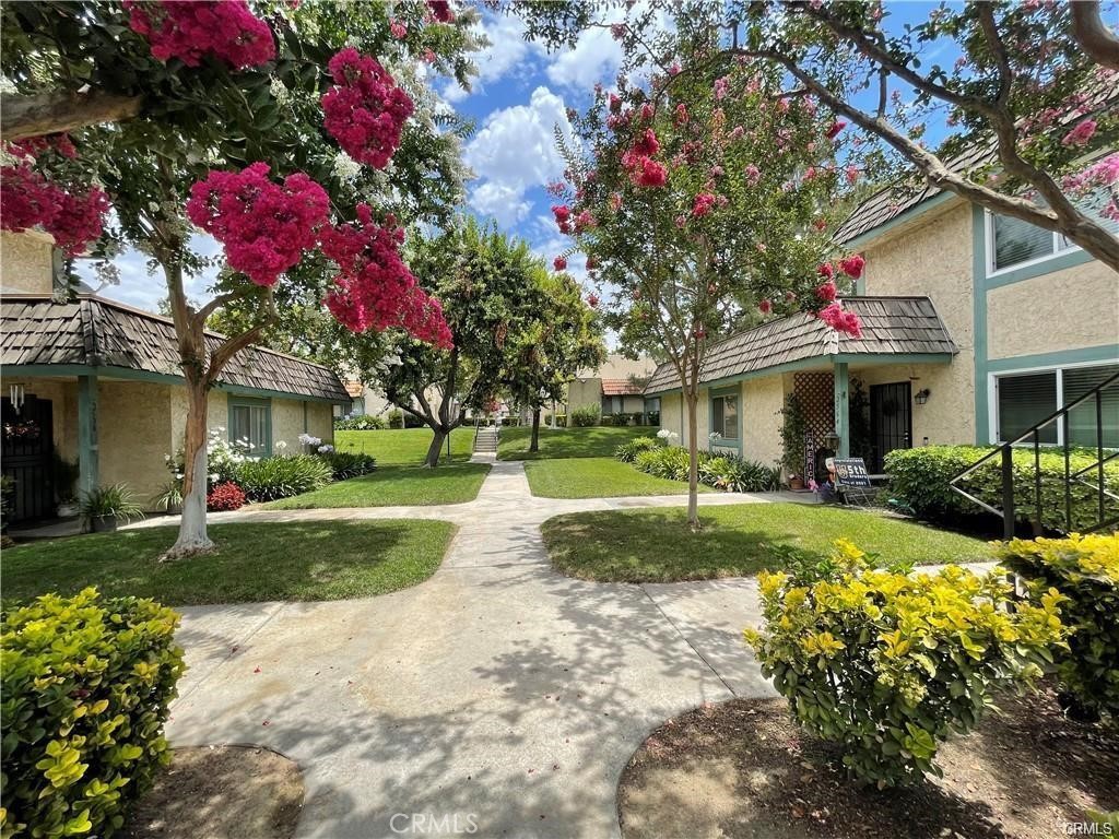 Welcome to University Greens - a gated community minutes away from downtown Riverside and UCR. 3 bed, 2 bath condo with 2 car garage! This condo is on the second floor with a private patio. Open floor plan with spacious kitchen and dining area. The master has its own full bath along with spacious closet. Two secondary bedrooms share a hall bathroom. Laundry hookups in unit and community pool. Central HVAC and 2 car garage. Info deemed reliable, buyer to verify.
