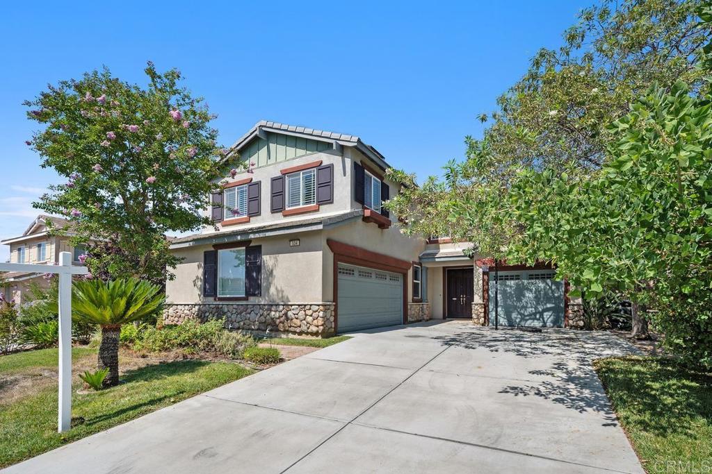 Welcome home to your Hemet retreat! This spacious two-story home is perfect for a large family or anyone who loves to host and entertain. Featuring 6 bedrooms and 3 bathrooms, there’s room for everyone to live comfortably. On the first floor, you’ll find a guest-friendly bedroom and full bathroom—ideal for visitors staying overnight. The open living room flows seamlessly into a chef’s kitchen, perfectly positioned for gathering, cooking, and celebrating life’s special moments. Upstairs, a generous loft offers the perfect hangout space for movie nights, gaming, or simply relaxing. The master suite is your own private oasis, complete with room for a king-sized bed, a spa-like jacuzzi tub, and a spacious walk-in closet to keep everything organized. Additionally upstairs you have bedrooms for each family member plus a grand room that you can use as an additional sleeping area, office space or recreation room. Outside, the backyard is made for fun—fire up the grill for summer barbecues or gather around the firepit under the stars. This is more than just a house—it’s a place to create lasting memories