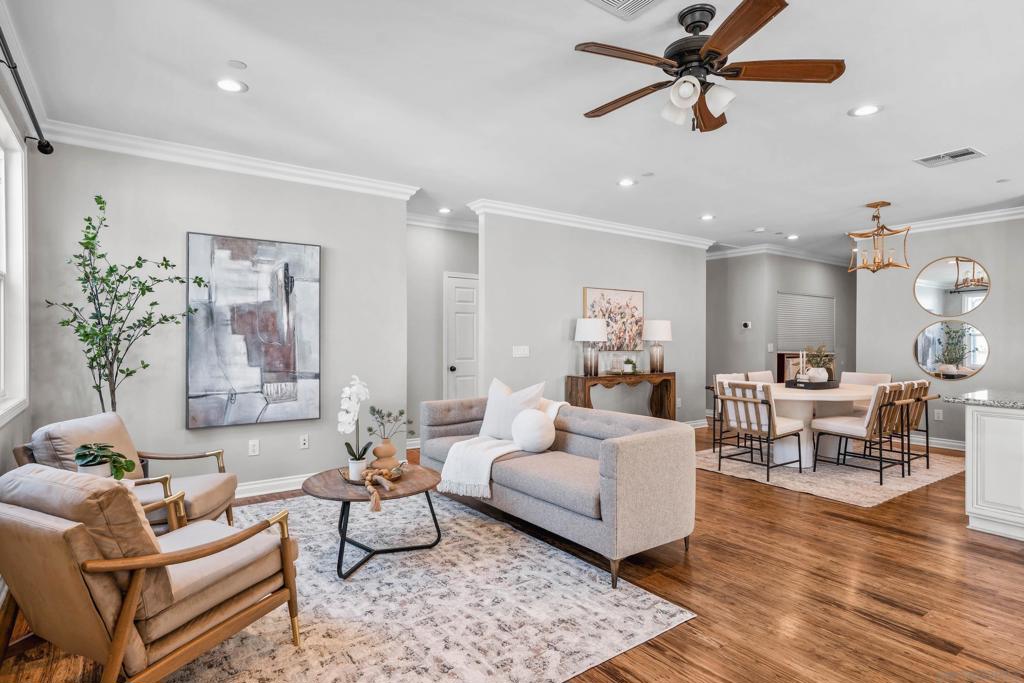 VA assumable loan at 2.5%! Welcome to Talmadge, a neighborhood known for its rich character, strong sense of community, and the timeless appeal of San Diego living. Tucked within this historic enclave, 4690 51st Street offers the perfect blend of modern comfort and classic California craftsman charm. Built in 2016, this home features a light-filled, open-concept floor-plan with high ceilings and a spacious living area designed for today’s lifestyle. Thoughtful upgrades include owned owned solar, electric vehicle charging, Eucalyptus wood flooring, smart home features, and central A/C for year-round comfort. The exterior has been enhanced with a new fence, drought tolerant landscaping, low-maintenance synthetic turf, and tasteful hardscaping, creating a welcoming setting for outdoor enjoyment. Talmadge is more than just a location, it’s a lifestyle. Residents enjoy annual block parties, food truck nights, holiday caroling, and festive parades for the Fourth of July and Halloween, all set against a backdrop of winding streets and vintage architecture. With close proximity to Balboa Park, downtown, and San Diego’s vibrant coastline, this neighborhood offers the rare balance of peaceful residential living with easy access to the city’s top destinations. Whether you’re looking to entertain, relax, or put down roots in one of San Diego’s most beloved communities, this turn-key home is ready to welcome its next chapter.