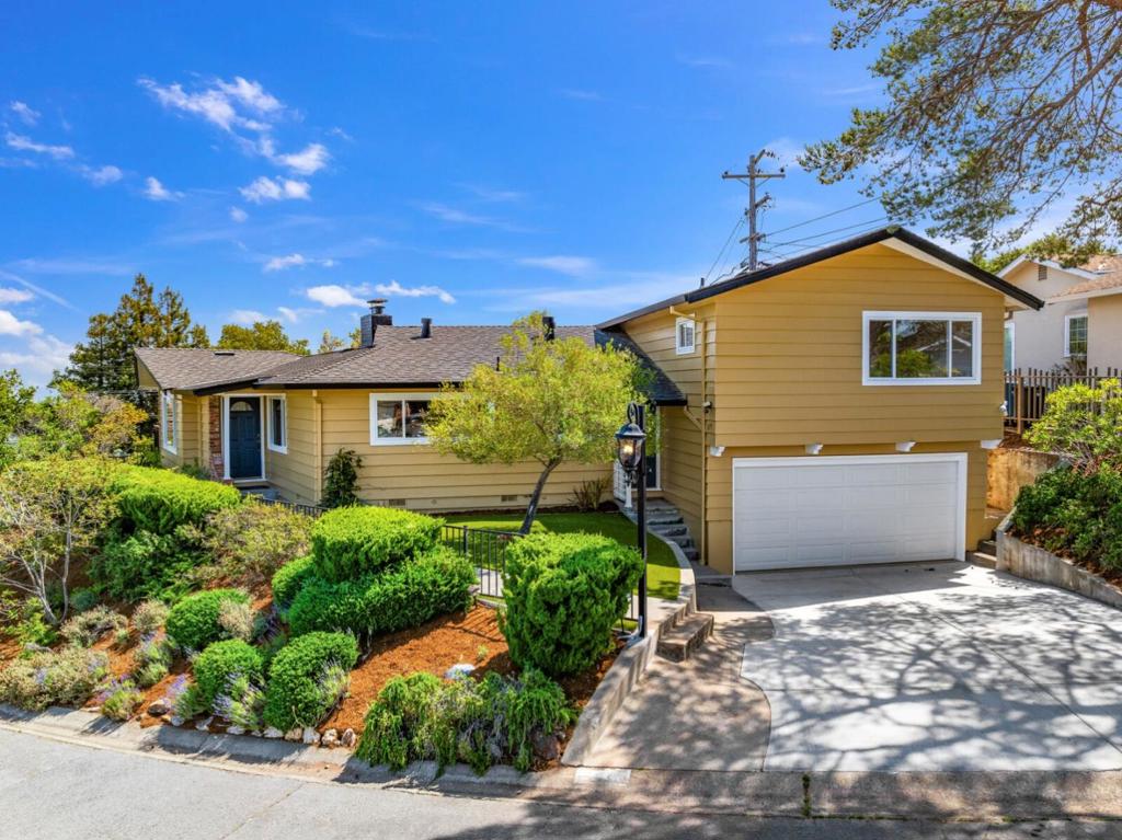 Nestled in a quiet, secluded neighborhood in Belmont Hills, this exquisite property offers a breathtaking 240 degree view of the Belmont Hills and San Francisco Bay. This home includes 3 bedrooms, 2 full baths, formal living and dining rooms, and a chef's kitchen with high grade appliances. The eat-in kitchen features views of the peninsula. This living and dining rooms have elegant Italian marble fireplaces and the home offers hardwood floors throughout. The primary suite has a recently updated bathroom. The private serene backyard is ideal for relaxation and outdoor activities. Easy access to Caltrain, Belmont, and Carlmont Parks, 101, SFO, Silicon Valley, local shops and restaurants, plus highly acclaimed Belmont and San Carlos Schools. This home is a perfect blend of luxury, comfort, and convenience. Don't miss the opportunity to make it yours!