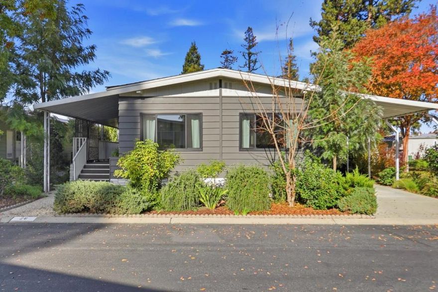 Elegantly renovated 2 bed, 2 bath home offering 1,440 sq. ft. of modern comfort in one of the communitys most desirable locations. Adjacent to the greenbelt and visitor parking, this home also features a rare larger carport that will accommodate three average vehicles. Inside, enjoy a spacious formal living/dining area plus a separate family room off the brand-new kitchen. The kitchen has been fully updated with solid-wood cabinets, granite counters, Armstrong ceiling, engineered hardwood flooring, and stainless appliances. Both bathrooms are newly remodeled with updated showers, vanities, and fixtures. Additional upgrades include new Simonton dual pane vinyl windows, all-new window coverings, solid-core interior doors, fresh exterior paint, full plumbing replacement, new deck and railings, new custom Tuffshed, and updated lighting. The primary bedroom features custom closet organizers, and the entire home has been tastefully redone throughout. Conveniently located near Downtown Campbell, Whole Foods, Trader Joes, and the Pruneyard  a truly move-in-ready home in a premium setting.