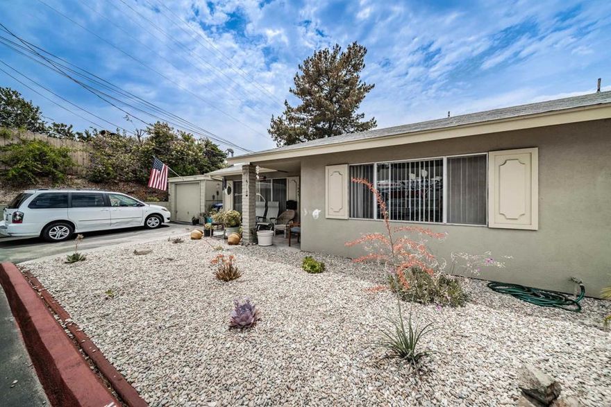 High CAP Rate!   Low Price per Sq.Ft.   We are pleased to offer for sale the opportunity to acquire the Meadowlake Apartment Homes, an 4 unit apartment community in Vista CA. The 4 plex consists of all large 1,116 sq.ft. Two Bedroom/Two Bath units. Each apartment home has a garage, an additional dedicated parking space, and back patio.   Some of the units have been fully renovated and have achieved market rent. The others are poised for rehabilitation for value-add or keep as they are with continued rent growth.   These feel like small homes rather than apartments. Draught resistant landscape keeps the expenses low.  Laundry room provides additional income as well. High cashflow property in an excellent location!   (1045-51 Meadowlake Dr. - Adjacent 4 plex for sale as well - Selling together)