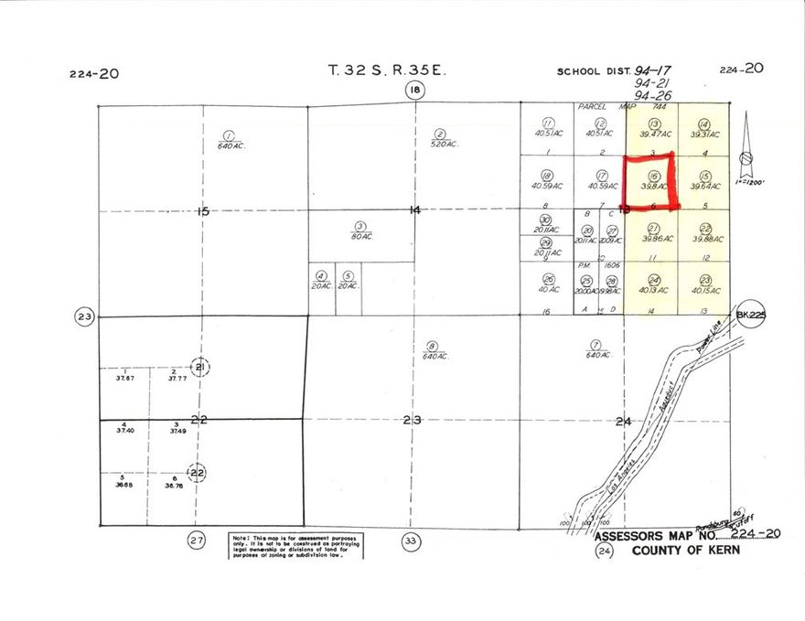 GREAT STRETCH OF LAND 8 TOTAL LOTS EACH ABOUT 40 ACRES FOR A TOTAL OF 320 ACRES NEXT TO EACH OTHER. THIS ONE IS 39.31 ACRES OF GREAT POSIBLITIES HERE. BUILD A RANCH OR JUST SIT UNDER THE SATRS LATITUDE 35.148174 LONGITUDE -118-172972