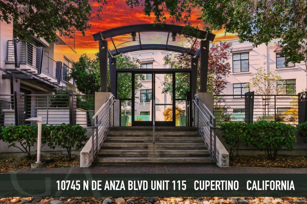 Modern Ground-Floor Condo in Prime Cupertino Location - Walk to Apple, Top Schools! Stunning newer 2 bed, 2 bath condo in the desirable Oak Park community, just steps from Apple Infinite Loop and within the top-rated Cupertino school district (Monta Vista High, Lawson Middle, Garden Gate Elementary). Walk to Lawson Middle School, with Garden Gate Elementary just under a mile away. Perfect for families with young children. This quiet, ground-level unit features high 9 ceilings, fresh paint, recessed light throughout the house, new carpet, engineered hardwood floors, and a spacious open layout. The gourmet kitchen is equipped with a brand new gas range, new microwave, granite countertops, and expansive white cabinetry that offers both beauty and functionality. Both bedrooms are generously sized, with thoughtfully updated fixtures and finishes in each bathroom. The unit also includes a Puronics drinking water system, Ring doorbell, and two secure underground parking spaces. Additional highlights: in-unit laundry with full-size W/D, central heat/AC, private patio, and community gym. Wheelchair accessible with elevator and secure gated access. Ideal location near Hwy 280/85, Target, Whole Foods, Main Street Cupertino, Cupertino Sports Center, and top tech campuses.