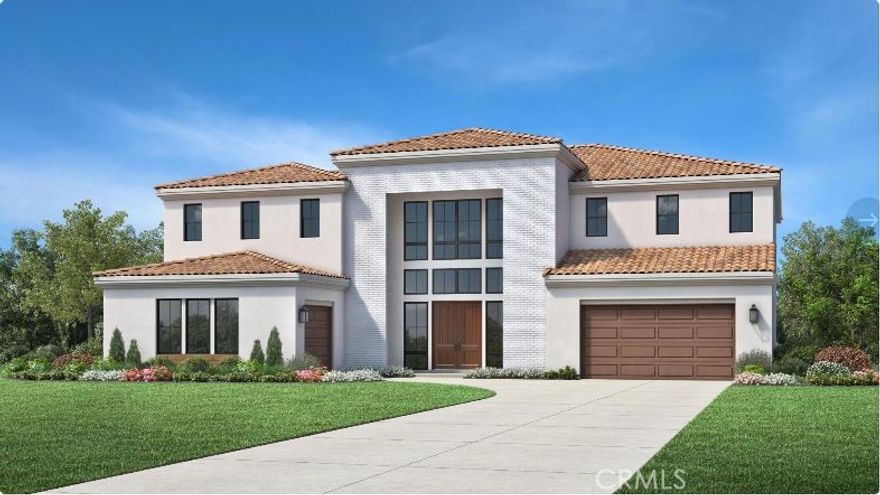 Welcome to this exquisite two-story home, located at the end of a quiet cul-de-sac within a prestigious luxury gated community—offering both elegance and functionality. The grand entrance showcases a stunning double staircase with floating stairs, creating a dramatic and sophisticated focal point that enhances the home's open and airy layout.  Designed for seamless indoor-outdoor living, the Great Room features an impressive 90-degree sliding glass door that opens to the backyard—perfect for entertaining or relaxing in style.  As an added bonus, the buyer will have the opportunity to select from a variety of premium design finishes, allowing for a truly personalized living experience. This is a rare opportunity to own a home that combines luxury, versatility, and modern design in one remarkable package.