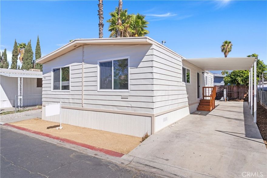 Beautiful Remodeled Manufactured Home in Family Park!



This beautifully remodeled home features 3 bedrooms and 2 full bathrooms. It offers a spacious living room, dining area, and kitchen with brand-new cabinets and a new stove. The entire home has laminate flooring, new split AC units, and there is a laundry room inside the house for added convenience.



Enjoy parking space for 2 cars. The family-friendly park offers great amenities including a swimming pool and library.



Located in a very convenient area — don't miss this opportunity!

Schedule your visit today — this beautiful home won't last!