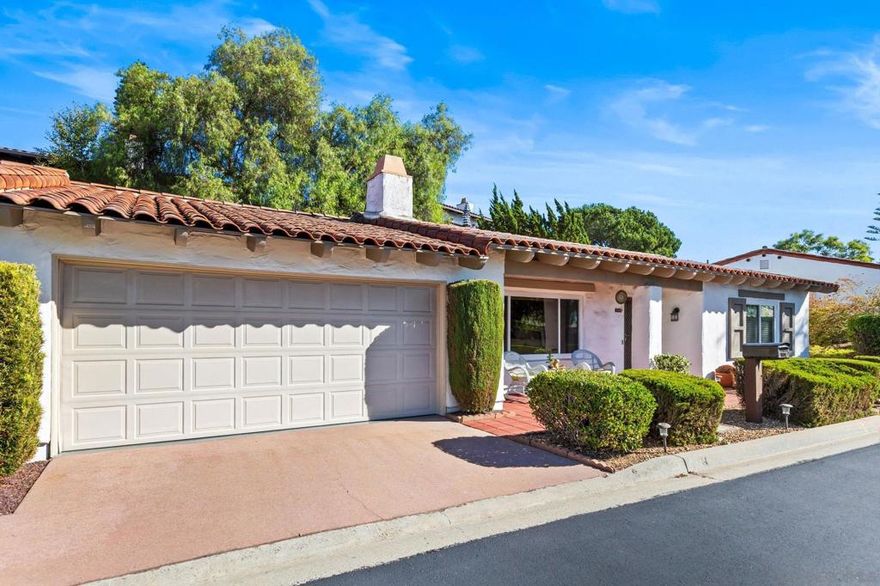 Stunning 2 bedroom, 2 bath, home in the highly desirable community of Buena Ventura! Fabulous location with great curb appeal. Enjoy the charming front patio, while relaxing. A great place to take in the afternoon sun and cool breeze. Extra large living room with vaulted ceilings, gas fireplace with beautiful wooden mantel. Wood flooring in the living & dining areas, tiled entry, and impressive 8 foot sliding glass door leading to the quaint back patio. Plenty of natural light throughout. The kitchen features an extra large custom pantry for all your food storage needs. Quartz counter tops, extra large stainless sink, 5 burner gas cook top range, & plenty of cabinet space. The home has dual pane replacement windows throughout. Both bathrooms have been tastefully remodeled and look fabulous! Generous second bedroom with large closet and shelving. Baseboard throughout the home, brand new air conditioner, furnace replaced 8 years ago, & recently cleaned ducts. Newly epoxied garage floor, wet sink in garage, plenty of storage cabinets and overhead shelving. Buena Ventura features a sparkling pool, hot tub, tennis courts, walking paths, just 86 units spread across beautiful surroundings. Close to miles of walking trails, shopping, restaurants, & easy freeway access.