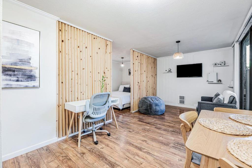 Welcome to Shelter Creek, a resort-style community in the heart of San Bruno! This beautifully designed ground-floor studio offers a smart, open layout with a custom wood-paneled partition that adds a touch of privacy to the sleeping area. A thoughtfully updated closet provides generous storage for clothing, shoes, and accessories; perfect for keeping your space organized and clutter-free. The kitchen features a functional breakfast bar and modern appliances, ideal for both everyday living and entertaining. Step outside to your private patio and enjoy peaceful moments surrounded by greenery. Shelter Creek offers exceptional amenities including two outdoor pools, an indoor pool, tennis courts, a fitness center, clubhouse, walking paths, and serene landscaped gardens with water features. Prime location with easy access to Hwy 280, 101, BART, CalTrain, and SFO. Just minutes from Safeway, Trader Joes, Target, Marshalls, Tanforan Mall, and local parks like San Bruno City Park, Junipero Serra Park, and San Bruno Golf Center. A fantastic opportunity to own in one of the Peninsula's most convenient and well-maintained communities!