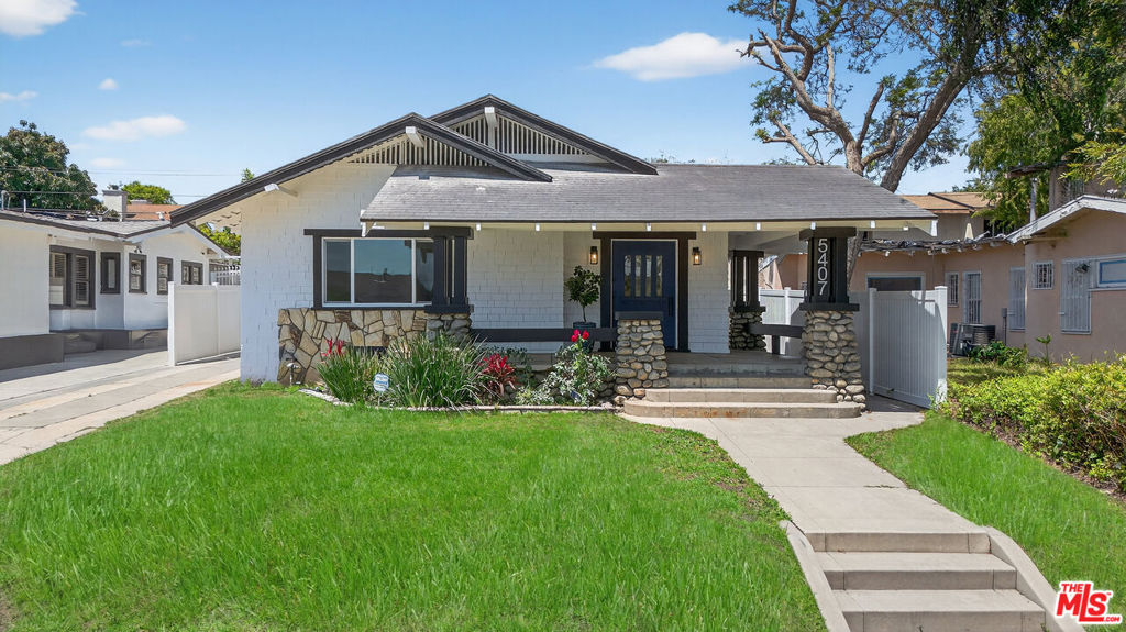 Fully Remodeled Gem in Park Hills Heights! This stunning 1,901 sq ft home seamlessly blends 1900s charm with fully renovated modern upgrades, offering the best of both worlds. Fully remodeled, it features original architectural details, exposed beams, new recess lights, new laundy area inside, new central AC, new flooring, and new windows: now paired with contemporary finishes for move-in-ready comfort. KEY FEATURES: 3 bedrooms, 3 bathrooms, 1-car garage; Open & inviting layout with a fireplace in the living room, perfect for cozy nights. Gourmet-updated kitchen and spacious dining area ideal for entertaining. 6,058 sq ft lot with room for outdoor living, gardening, or expansion. Prime Location: Walkable to Crenshaw/LAX Metro Line (easy commute access), Minutes from Windsor Hills/View Park, SoFi Stadium, The Forum, Intuit Dome, Culver City, DTLA & Playa Vista. Why You'll Love It: Turnkey condition, no renovation needed, just move in and enjoy! Historic charm meets modern luxury a rare combination. Strong investment potential in a rapidly growing area. Don't miss this flawless blend of classic elegance and today's comforts!