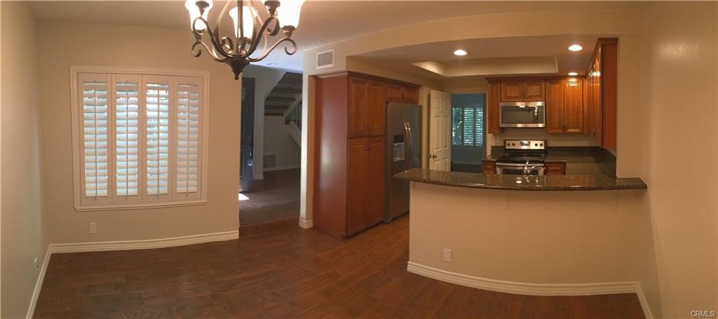 Welcome to your newly ubgrated home in the highly sought after Woodbridge Community. This townhome features a great floor plan with three bedrooms, two full and a half bath, lots of counter and cabinet space in the kitchen, brick fireplace in the great room and the list continues. Great location , close to freeways, schools, golf courses, shopping dining and entertainment. Refrigerator, washer and and dryer included.