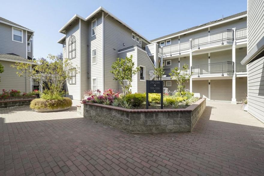 Relax and enjoy the Holidays in your own home. No more rent increases! Live on the west side of Hwy101 in the Woodland Creek gated community. The updated one bed unit has a spacious floor plan and panoramic views from the private balcony. Community facilities include a swimming pool and exercise room and the unit has assigned underground parking. Plan to take advantage of all that nearby Palo Alto and the surrounding area has to offer. Visit and see for yourself.