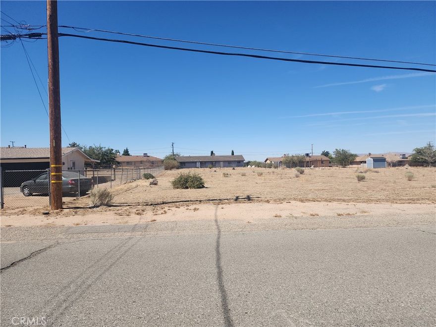 Buildable Lot with Mountain Views on the Mesa in Hesperia!

Fantastic opportunity to own a flat, buildable parcel that is zoned R-1 for residential use, this lot is perfect for a custom home or investment opportunity. Located in Hesperia this property offers beautiful mountain views and is surrounded by established homes, with utilities nearby, making it ideal for your future build. Also enjoy being approximately one mile from Hesperia Golf Course and about two miles from Hesperia Lake Park, with easy access to local amenities, schools, and shopping. Don’t miss your chance to secure a great piece of land.