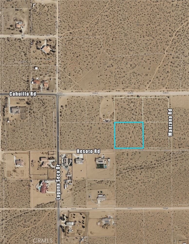 2.27 ac rural living lot on Resoto Rd in East Apple Valley. Located just 700 ft off of pavement from Laguna Seca Dr. Serene and peaceful area of Apple Valley, providing a great opporunity to build or hold for the future. County jurisdiction. Well Area. Adjacent 2 lots are also listed for sale.