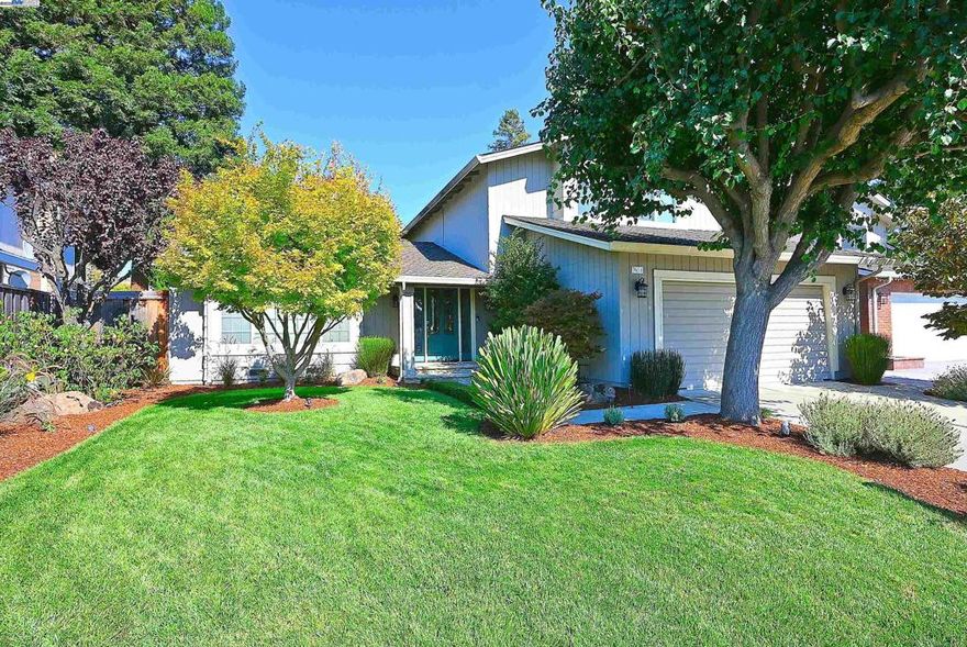 TOO MANY EXTRAS TO MENTION. REMODELED INC.  Kitchen,bathrooms, dining room,living room and more  plus years of proper care and maintenanace make this home a must see. One bedroom and one full bath downstairs next to the family room with seperate fireplace, remodeled kitchen, plus a breakfast bar make this the perfect floorplan when having guests for an extended period. And tasteful decor thruout.THE REAR YARD  is a private oasis, well maintained landscaping, a private,tranquil sitting area on the north side of the house (perfect place to read your favorite book)The built in barbeque,tasteful stone and concrete work,privacy and space make this home and yard great for entertaining. NOW FOR THE NEIGHBORHOOD, kids park within walking distance , less than one block away makes it easy for mom. Close by,dog park & the Iron horse Walking trail, Doughery Hills park, with walking and biking trails plus a view of Mt. Diablo and the surrounding area. Schools K-12 close by, plus easy access to I-580 and I-680. Two BART Stations,other public transportation. Solar is paid off. Open House Sunday 1-4 10/5/25