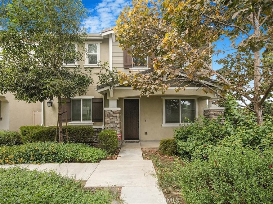 Big REDUCTION!! Amazing END unit inside the gated Bradbury community!! 

A perfect home built in 2019 with open floor plan and high ceiling. Modern ample opened style kitchen with extended wide granite counter top for bar stools. The property also feature with great size of living room and dining room extending directly from the kitchen, 3 bedrooms, 2.5 bathrooms, individual laundry room on 2nd floor, and 2 attached garage. The interior comes with upgraded wood floor, carpet and light fix. The exterior has a nice covered patio and a open side patio. The property is very well kept, high quality designed and it's the end unit that bring more quietness and privacy inside a very well maintained gated community. It's a must see!!!