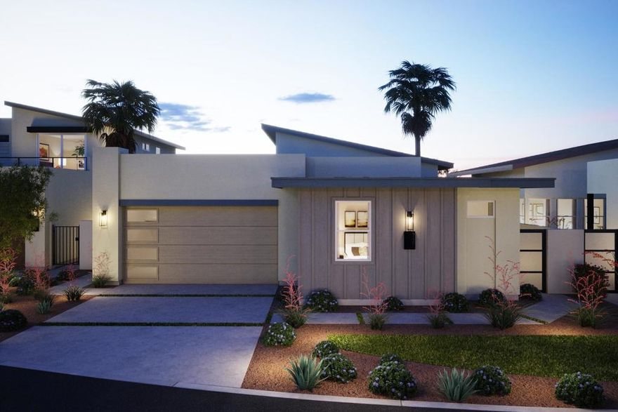 This  stunning open great room Floorplan is 1,850 Sq. Ft. and has 3 Bedroom 3 Bath. Gourmet kitchen with kitchen Island for additional seating and entertaining, Quartz countertops, Slab Quartz Backsplash, LG Stainless Steel Appliances including Refrigerator, Gorgeous Porcelain Tile Flooring, Carpeting only in Bedrooms. Upgraded Tiled Showers, Bathroom Linen Shelving in Master,  Soaring 12 '' Ceilings, Swimming Pool/Spa, Rear Yard Landscape & Solar included! Home is on Condo Map/PUD. Schedule your private tour today!!