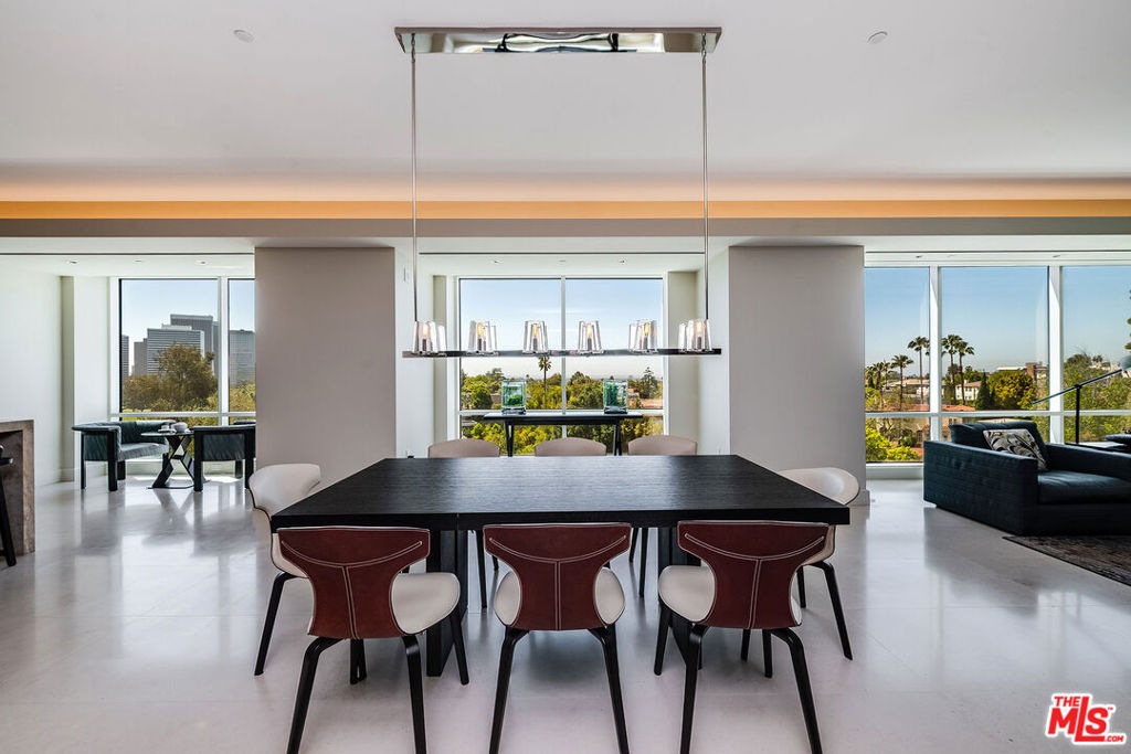 Introducing Residence 6S at The Beverly West one of Los Angeles' most exclusive and sought-after boutique high-rises. Crafted by world-renowned developer Emaar, The Beverly West is home to just 35 custom residences. Set in the coveted south-facing stack, this exquisitely upgraded and move-in ready home exemplifies elevated, turnkey, living with beautiful views framed by floor-to-ceiling windows and the finest finishes. Step off the direct, security-controlled elevator into your private vestibule, where every element of the residence unfolds with intentional elegance and craftsmanship. No expense has been spared in the meticulous curation of material throughout: Arclinea and Italian Lema cabinetry, custom Lualdi doors, gorgeous natural stone , Miele appliances, and Dornbracht fixtures deliver the highest level of luxury and design. The great room offers expansive entertaining spaces filled with natural light, seamlessly flowing into a chef's kitchen and dining area, ideal for both intimate gatherings and grand-scale hosting. The primary suite is a sanctuary, boasting dual marble-clad vanities, oversized custom closets, and a walk out terrace. A second ensuite bedroom is conveniently adjacent to the primary. An additional bedroom suite with sitting area and balcony is ideally located on the opposite side of the home, perfect for guests or office . Custom closets and a large laundry room offer an exceptional amount of well designed storage throughout. The discreet and attentive staff are always at the ready to assist with valet, concierge, and daily needs. Amenities include a Technogym fitness center, pool and spa with outdoor projector, massage room, boardroom, and a house car. Enjoy unrivaled privacy, prestige, and proximity to Beverly Hills, Century City, and Westwood.