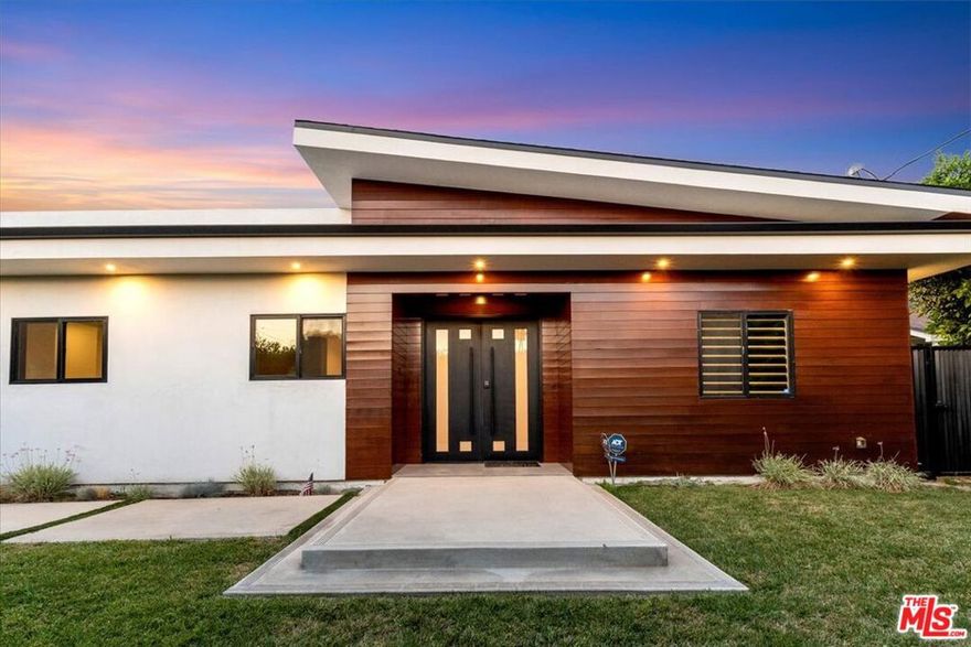 Modern Sherman Oaks Stunner with Pool & Income-Generating Guest House  Delivered Vacant! Welcome to this immaculate modern home in one of Sherman Oaks' most desirable neighborhoods. Built just a few years ago and meticulously maintained, this approximately 3,000 sq ft residence features 4 spacious bedrooms, 2.5 luxurious bathrooms, and an open-concept layout flooded with natural light. High ceilings, wide-plank hardwood floors, and top-of-the-line appliances elevate the living experience. The heart of the home is a gourmet kitchen with custom cabinetry and a large island that flows seamlessly into the expansive living and dining areasperfect for both everyday living and entertaining. Step outside to a private backyard oasis with a sparkling pool, lounge area, and manicured landscaping that offers peace and privacy. Delivered completely vacant, the property also includes a fully permitted, detached guest house of nearly 1,000 sq ft a featuring 1 bedroom, 1 bathroom, a full kitchen, walk-in closet, and its own private entrance, address, and separate utilities (electricity and water). Live in the main house and rent out the guest house for potential income of $3,500/month, making this an outstanding opportunity for both homeowners and investors. Moments from top-rated schools, shops, dining, and major freeways, is the lifestyle property you've been waiting for! you must come and see it for yourself.