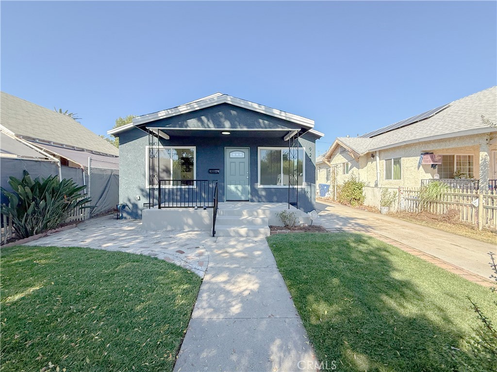 Absolutely stunning FULLY REMODELED single family residence consisting of a total of 2 bedrooms and 2 bathrooms! This home is extremely spacious and beautifully laid out! The total amount of square footage of this property is approximately 864 sq ft on an EXTREMELY LARGE 4,804 square foot lot! As you approach the house you will notice the BRAND NEW ROOF, NEW SOD and IRRIGATION SYSTEM along with a large concrete driveway that provides easy access to the LARGE DETACHED GARAGE in the backyard! It is also important to note this property has BRAND NEW PLUMBING, BRAND NEW 200 AMP ELECTRICAL PANEL AND BRAND NEW ELECTRICAL REWIRE! As you enter the home you will notice the gorgeous BRAND NEW laminate wood flooring throughout the entire property along with beautiful tile and vanities in each REMODELED bathrooms! Next you are immediately drawn to the fully BRAND NEW REMODELED KITCHEN! This spacious kitchen also features BRAND NEW beautiful quartz countertops and BRAND NEW shaker cabinets. Continuing to make your way through the home, you’ll discover each bedroom is very generous in size and they all offer an ample amount of closet space. Next to the kitchen you will find a spacious LAUNDRY area. In the backyard you will find beautiful landscaping with a large open area to park multiple vehicles. This property is conveniently located near schools, shopping, parks and freeways, this one is definitely a MUST SEE! Priced to sell, it’s going to go quickly so schedule a tour today!