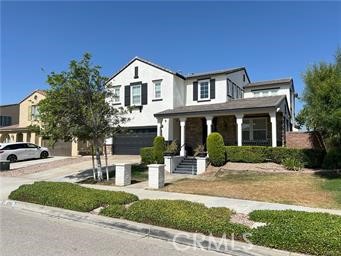 NICE HOME IN NORTH FONTANA. Step through a beautifully designed front door onto a cozy porch, perfect for enjoying your morning coffee. This impressive 4-bedroom, 3.5-bath residence spans approximately 3,400 square feet and is situated on a lot just under 7,000 square feet. Upon entering, you’ll be greeted by a delightful office with custom built-ins, ideal for remote work. The main floor includes 1 bedroom and 1.5 baths, along with an open-concept kitchen featuring granite countertops and Brazilian hardwood flooring throughout. Located in the Avellino Community in North Fontana, this former model home is a true gem with over $200K in upgrades. The attention to detail and pride of ownership are evident in every corner, starting with the home’s striking curb appeal. Inside, crown molding, wainscoting, and plantation shutters are featured throughout. The open floor plan is perfect for hosting gatherings. The main floor bedroom, also known as the “in-law suite,” comes equipped with a mini fridge, microwave, wet bar, and washer/dryer hook-up. The second floor 3 bedrooms connected by a Jack and Jill bathroom with dual sinks, a convenient laundry room, and the Owner’s Suite. The Owner’s Suite includes dual sinks with ample counter space, a soaker tub, and a walk-in shower. The backyard is a private paradise, featuring a rock pool, covered patio with ceiling fan, firepit, palm trees, and waterfall. Spend your summers in the refreshing allure of your own pool.