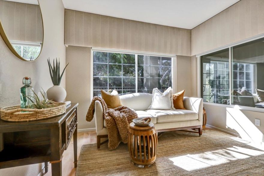 Welcome home to your bright and spacious new home at Coventry Woods! This stylish condo boasts the largest floor plan in the community with 2 beds, 2 baths, and 1,381 square feet of living space. You'll love the massive 500 sq ft balcony that stretches the entire length of the unit and faces the park—perfect for enjoying your morning coffee or entertaining. Inside, the condo features newly installed light-toned hardwood floors, a charming wood-burning fireplace, and a spacious kitchen with lots of counter space and stainless steel appliances. Located between the vibrant neighborhoods of Hillcrest and North Park, you’ll be just a short distance from amazing restaurants, cafés, shops, and exciting nightlife. Plus, Balboa Park and Morley Field are practically in your backyard, offering easy access to tennis courts, a swimming pool, museums, theaters, and the San Diego Zoo. You'll also enjoy perks like two secured underground parking spaces, a pet-friendly community, and a rooftop patio with stunning park views. Don’t miss this one!