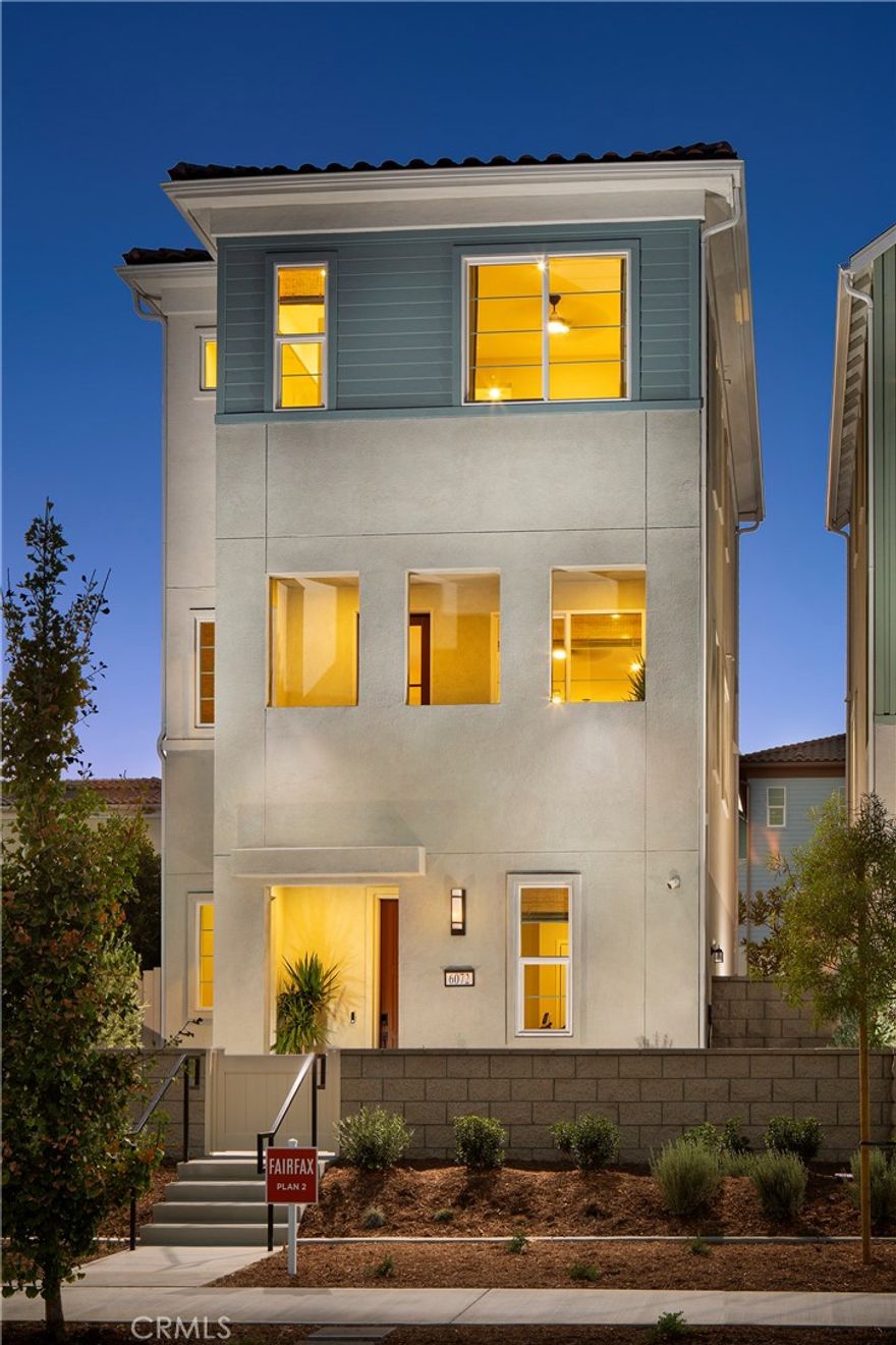 MOVE IN READY, new construction available at Eastvale Square by Risewell Homes. This upgraded, turnkey detached home features Great Room/Kitchen/Dining space at the second floor, complemented by an outdoor deck. Once upstairs find a secluded, spacious Primary Suite opposite secondary Beds/Bath and Laundry closet, replete with stacked washer/dryer. At the first floor, a fenced front courtyard entry leads to a thoughtful Flex space flanked by a 2-car side x side garage. Interior upgrades and features aplenty, with an elevated design theme featuring sleek white cabinetry, LVP/carpet/tile flooring, Quartz counters, matte black door and cabinetry hardware. Home a short distance to newly finished community pool/Clubhouse (The Junction).
Located in the heart of bustling Eastvale and walkable to a variety of shopping/dining/entertainment options, with proximity to 15/91/60 commuter corridors combine for a desirable lifestyle. Generous builder concessions available.