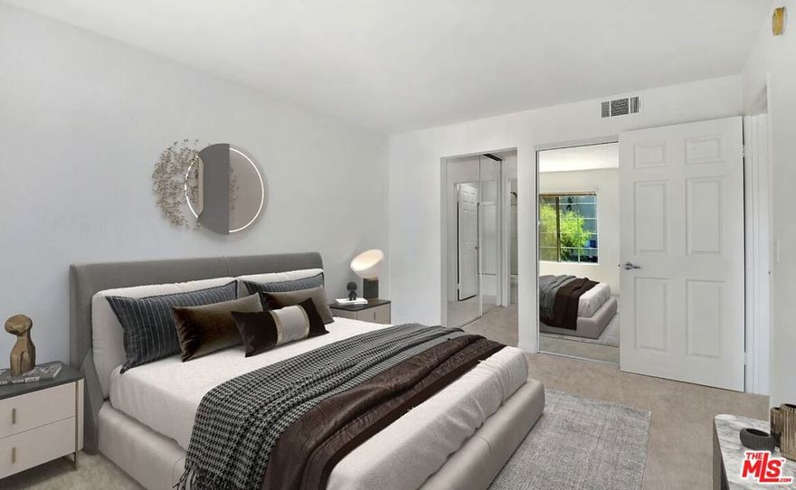 Welcome to The Met at Warner Center, one of Woodland Hills' most popular guard gated communities.This unit sits in a prime spot in Building 12, just steps from the main pool and spa, with easy access for guests and convenient parking. It has been updated throughout with fresh paint, new Berber carpet, new window treatments, an upgraded bathroom, and a beautifully maintained kitchen with stainless steel appliances and refrigerator included. The large private patio brings in great natural light and creates an easy indoor to outdoor flow.The Met offers 24 hour security and resort style amenities: four pools and spas, six lighted tennis courts, a full fitness center, racquetball and basketball courts, a children's playground, and on site maintenance that keeps the grounds immaculate.You are minutes from everything including Westfield Topanga, The Village, top restaurants, parks, movie theaters, easy freeway access, and the new Rams training facility right down the street.A clean, move in ready home in one of the most convenient locations in the Valley. Dont miss this one.